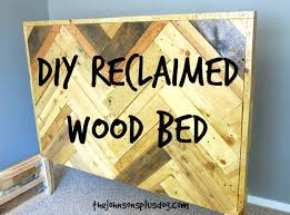 diy reclaimed wood bed making manzanita