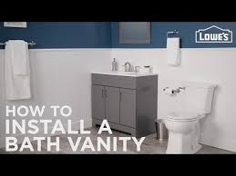 How To Install A Bathroom Vanity You