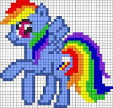 Mlp Rainbow Dash Pattern Crochet Knit Stitch Charts