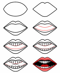 Drawing lips is not an easy task, the forms are complex and they change from person to person. Drawing A Cartoon Mouth