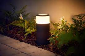 smart lighting outside with hue outdoor