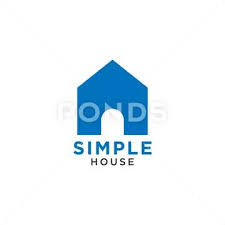 Simple Elegant Blue House Icon Design