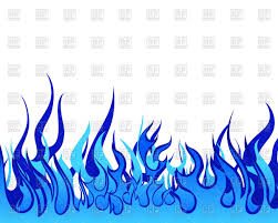 Blue Fire Border Background Vector Illustration Of Backgrounds
