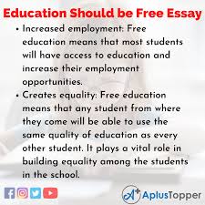 We did not find results for: Education Should Be Free Essay Essay On Education Should Be Free For Students And Children A Plus Topper