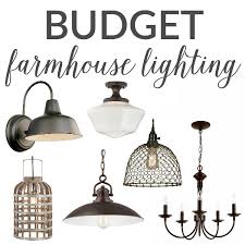 Farmhouse Lighting On A Budget The Turquoise Home
