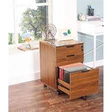 jjs 3 drawer modern wood rolling file