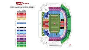 levi s stadium seating map levi s