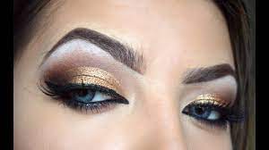 brown and gold eyeshadow looks