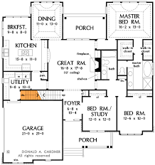 1900 Square Foot House Plan With Stone