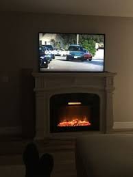62 Grand White Electric Fireplace