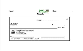 Printable Blank Check Template Pdf Format Free Templates
