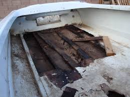 to repair a soft fibergl boat floor