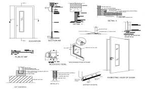 Door Elevation Isometric View And