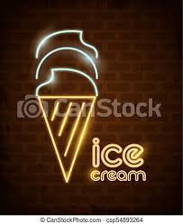 Here you can explore hq ice cream cone transparent illustrations, icons and clipart with filter setting like size, type, color etc. Ice Cream Neon Lights Icon Vector Illustration Graphic Design Canstock