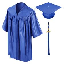 Royal Blue Kindergarten Cap Gown Tassel