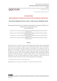 Ukm law faculty footnoting style (ulffs). Pdf Banning Books In Malaysia The Legal Perspective International Conference On Law Environment And Society Icles 2018
