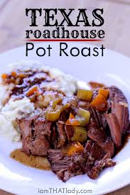 Pot roast is a braised beef dish, sometimes made with vegetables. Crockpot Texas Roadhouse Pot Roast Recipe Pot Roast Recipes Recipes Crockpot Pot Roast
