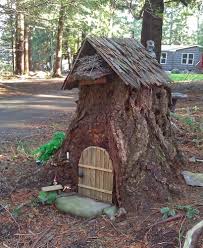 Tree Stump Fairy Garden House Cool