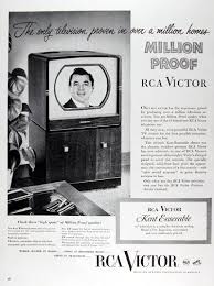 1950 rca victor kent tv set clic
