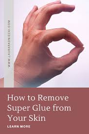 how to get super glue off your skin