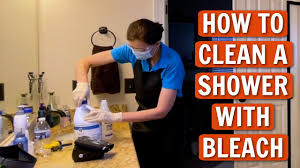 how to clean a shower with bleach