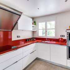 Ral 9010 pure white matte. 75 Beautiful White Kitchen With Red Countertops Pictures Ideas July 2021 Houzz