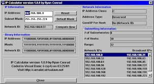 Ip Subnetting Calculator V 1 0 9 By Whiteknight From Psc Cd