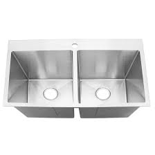 fsd21405 top mount double stainless