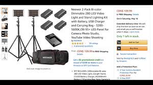 Cheap Lighting Kit Neewer Led Light Kit Unboxing Youtube