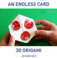 An Endless Card 3d Origami 5 Minute Crafts Rt An Endless