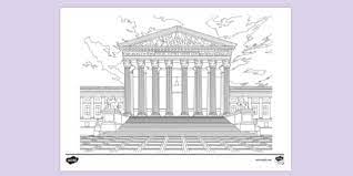 The california supreme court is located in the earl warren building at civic center plaza in san francisco. Free Us Supreme Court Colouring Page Colouring Sheets