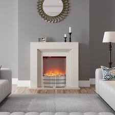 Electric Fireplace Mdf White