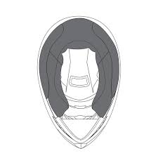 ( 1 ) either side of the face below the eye. Agv Cheek Pads K 3 Sv Ms Black