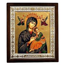 Virgin Mary Perpetual Help Silk Screen