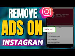 how to block ads on insram hide