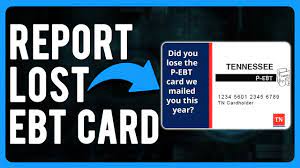 how to report lost ebt card replace