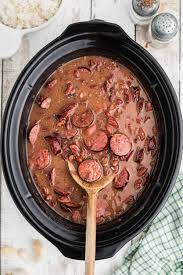 slow cooker cajun red beans and rice