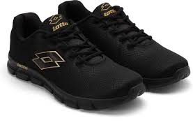 Lotto Vertigo Blk Running Shoes For Men 9 Running Shoes For Men