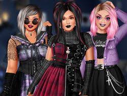 plus sized goth models dress up games