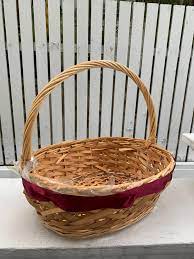 lovely basket with ribbon furniture