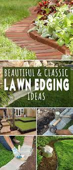 beautiful classic lawn edging ideas
