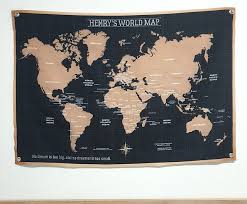 Customized World Map Hanging Cloth