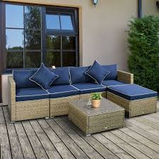 patio wicker sofa set