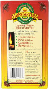 Amazon Com Lightning Nuggets Inc 0 47815 14175 7 12 Count Firestarters Fire Starters Garden Outdoor