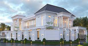 Mrs. TMY 1359 Classic House 2.5 Floors Design - Jakarta