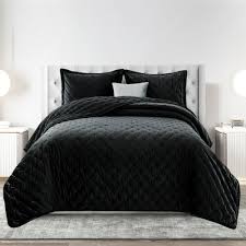 crushed velvet quilted bedspread bed