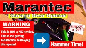 marantec garage door opener problems