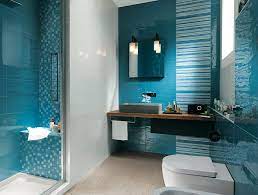 Aqua Blue Bathroom Interior Design Ideas