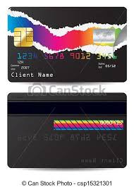 Torn Credit Card Design Sample
