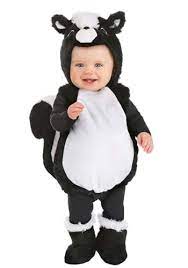 infant silly skunk costume infant uni size 0 3 months black
